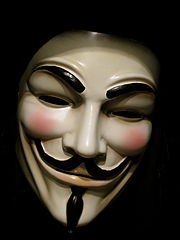 Original Guy Fawks mask from V for Vendetta